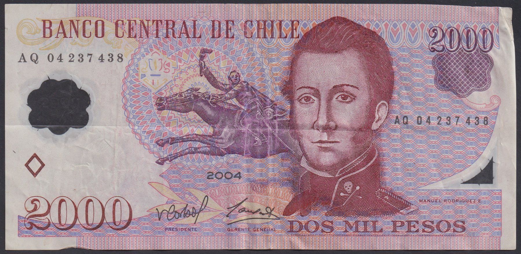 Banknoten: Chile 2000 Pesos 2004 – Gebraucht aus Brugg AG von banknoten_muesli