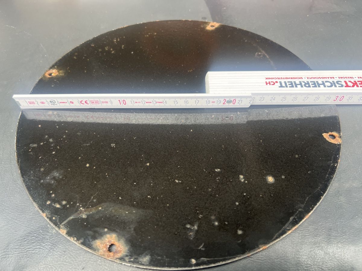 Insegne: Emailschild Vacuum Cup Tires, Durchmesser 40cm! – Usato da Mellingen venduto da Oelquelle 3