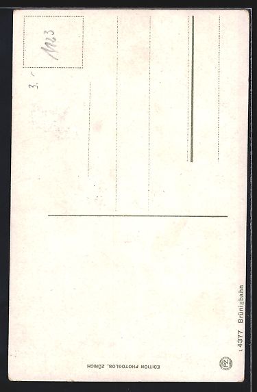 Cartoline postali: AK Brünigbahn auf der Passhöhe – Usato da Berlin venduto da bartko-reher 1