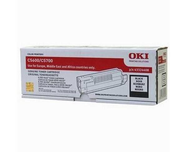 Oki Druckerpatronen & Toner: Original Oki C5600, Oki C5700 black Toner, 43324408 – Neu und originalverpackt aus Glattbrugg von copytron 1