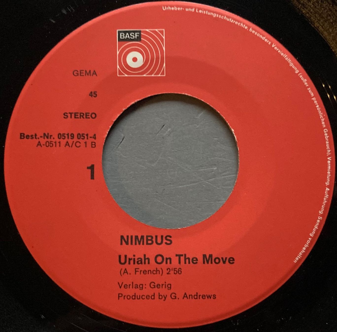 Dischi in vinile: NIMBUS - URIAH ON THE MOVE – Usato da Poliez-Pittet venduto da Newtown-Records 2