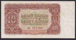 Tschechoslowakei 10 Korun 1953