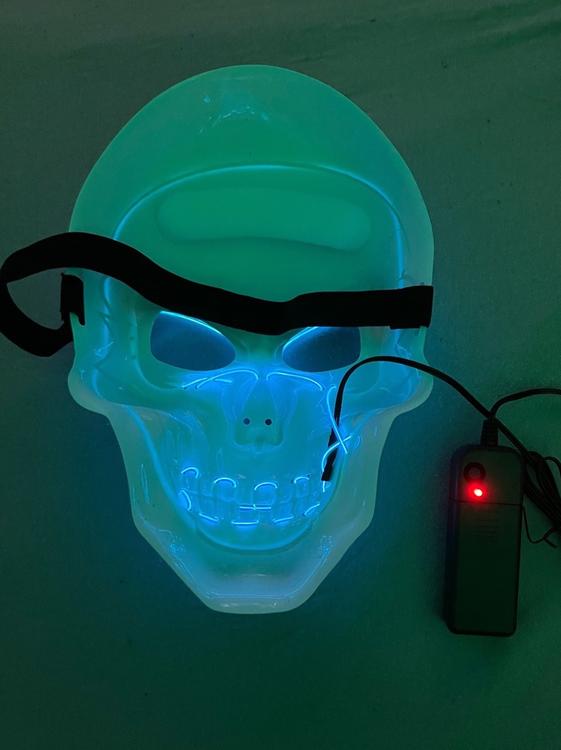 Fasnacht Maschera LED blu - acquista su