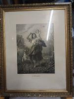Bild Fruehling Eduard Hallberger Goldrahmen 60x80 cm