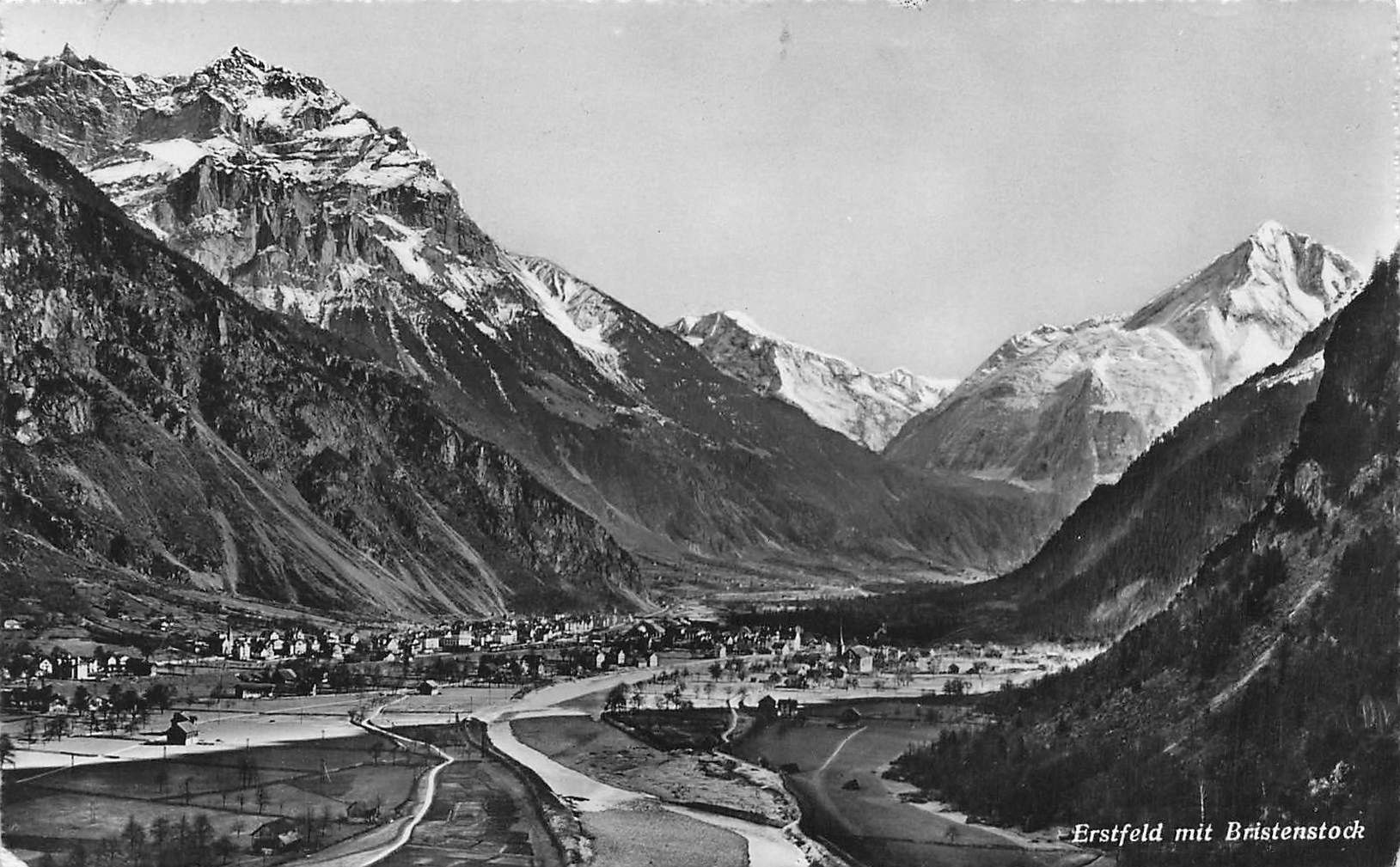 Cartoline postali: Erstfeld mit bristenstock – Usato da Biasca venduto da Blenio71
