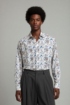 Italian Job Gemustertes Button-Down Hemd - Paisley &