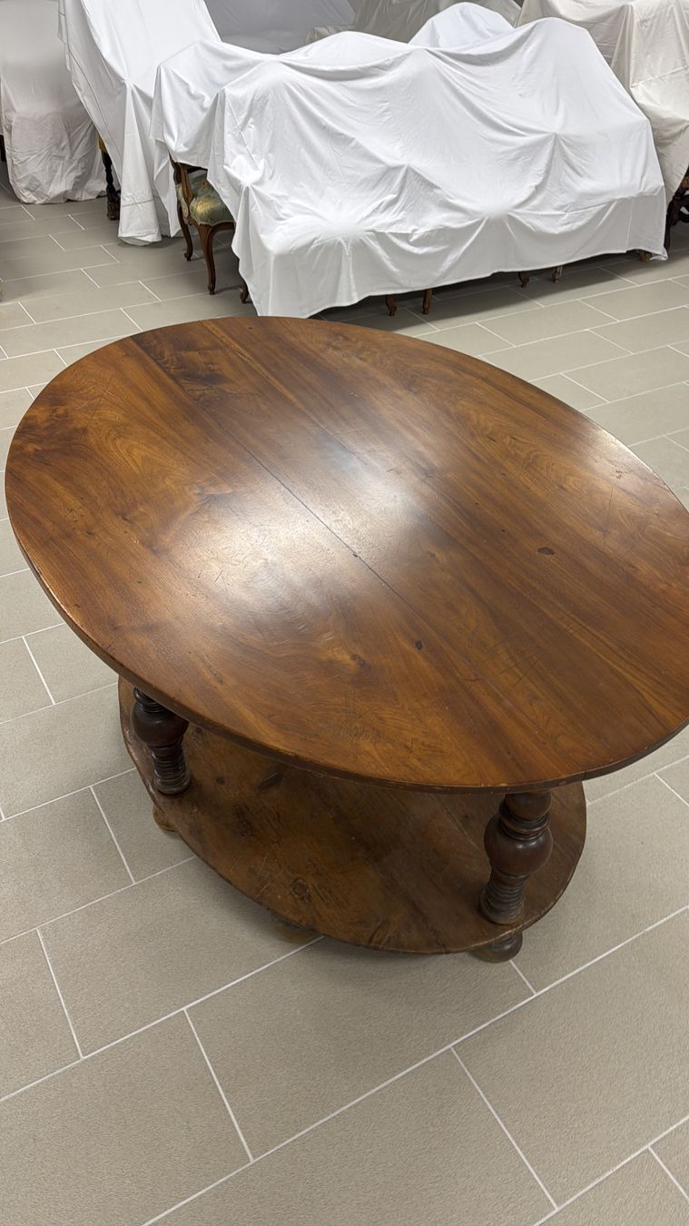 Tavoli: Table Louis Philippe en Noyer Massif – Usato da Oeschseite venduto da -Luxury-On-Line- 7