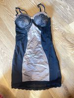 H&M Schwarzes Neglige Kleid mit Spitze Kleines Gr. 36