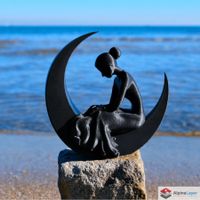 Moonlit Serenity Sculpture - 3D Printed