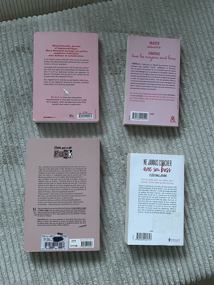 Libri: Lot 4 livres romans – Usato da St-Pierre-Clages venduto da Largomuch 1