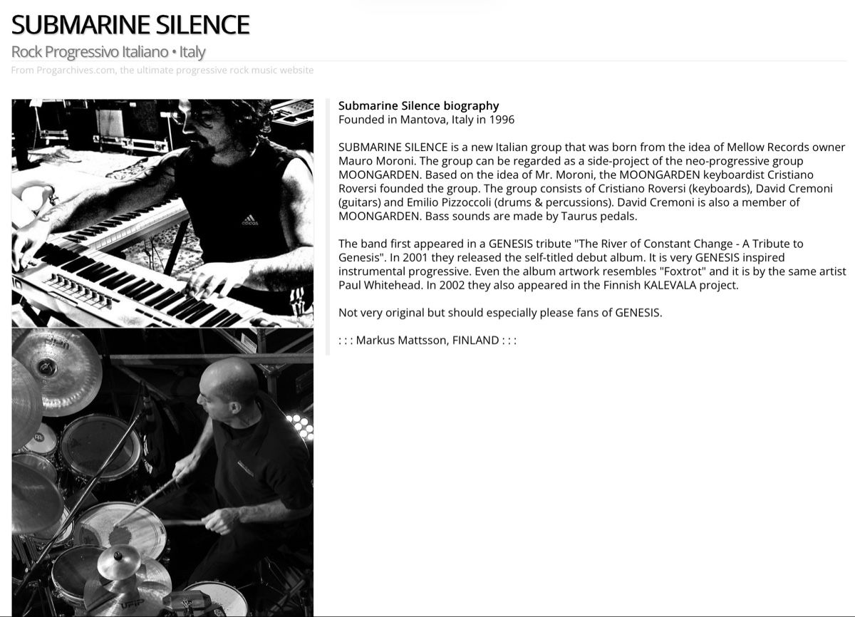 CDs: Progressive Rock/ Submarine Silence Cd 💿 – Neu (gemäss Beschreibung) aus Arcegno von Denni 3
