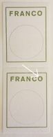 Nr. 6Ab2, Francozettel Abart Fleck in der 0 ** Kt. 130.-++