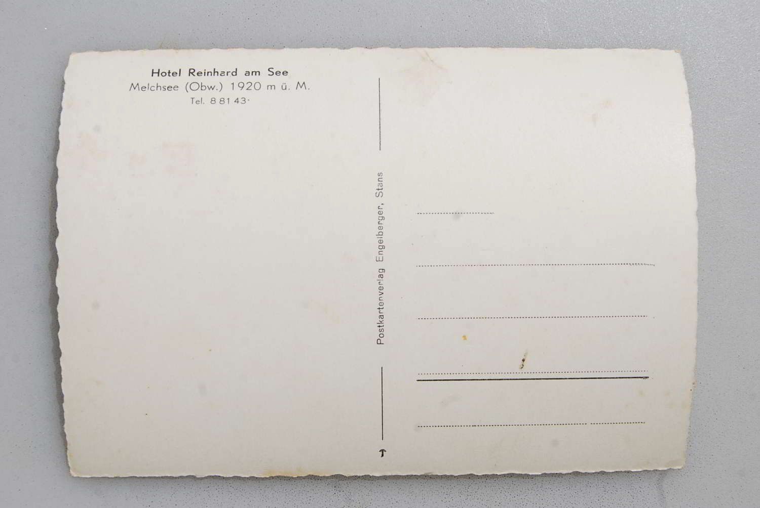 Cartoline postali: AK Melchsee - Hotel Reinhard a. See – Usato da Rüfenacht BE venduto da Toro06 1