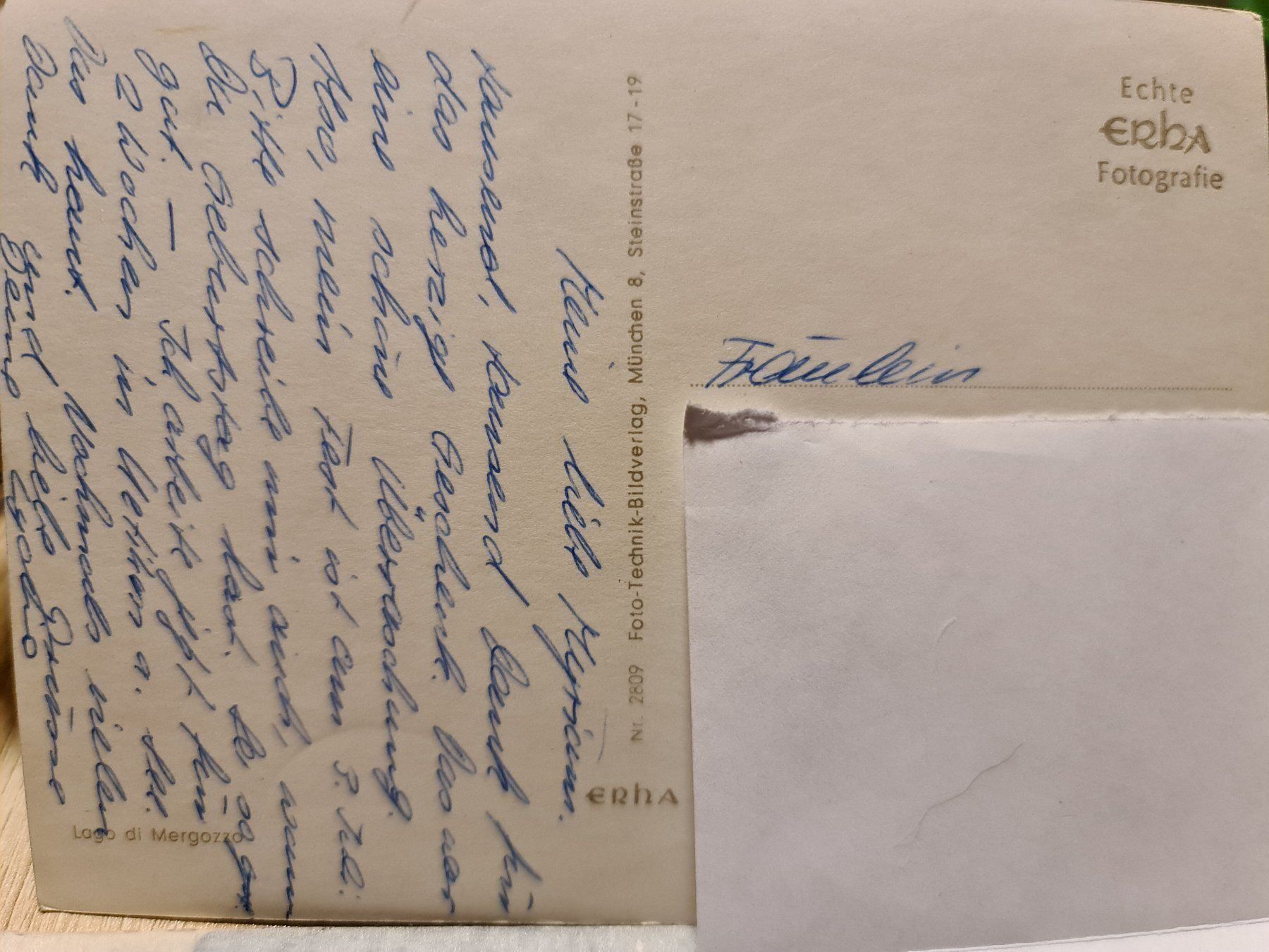 Cartoline postali: Ansichtskarte Lago di Mergozzo – Usato da Dintikon venduto da Vexi 1
