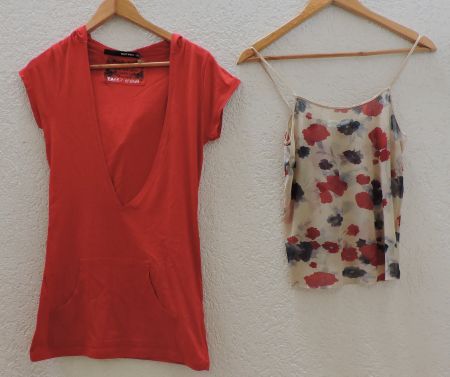 👄 T'shirt long et Top 👄T: M