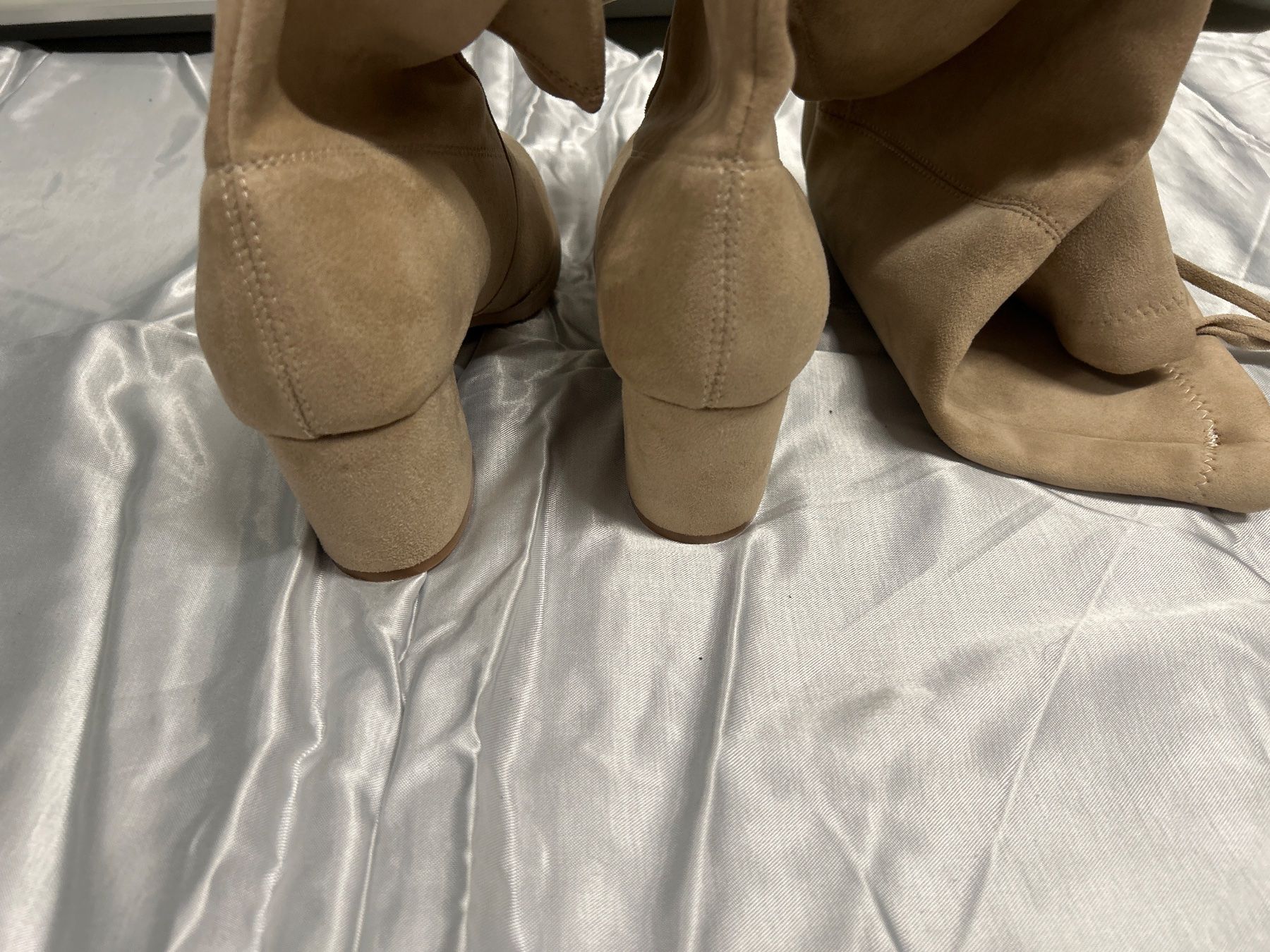 Scarpe da donna: Overknie Stiefel beige Neu Gr 39 – Nuovo e nell'imballaggio originale da Regensdorf venduto da Spyke55 3