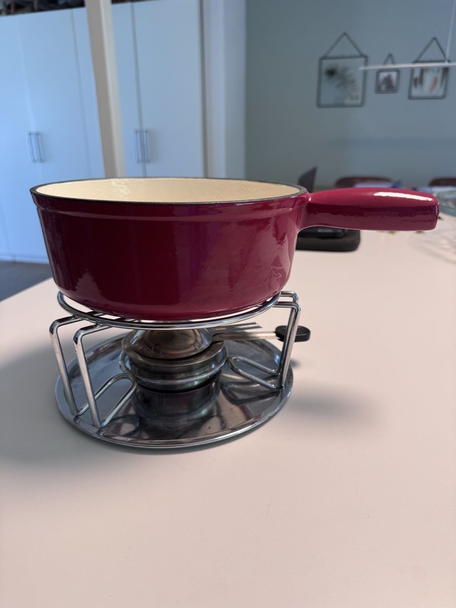 Elettrodomestici da cucina: Fondue-Set rot mit Rechaud  – Usato da Niederbüren venduto da Oetschli