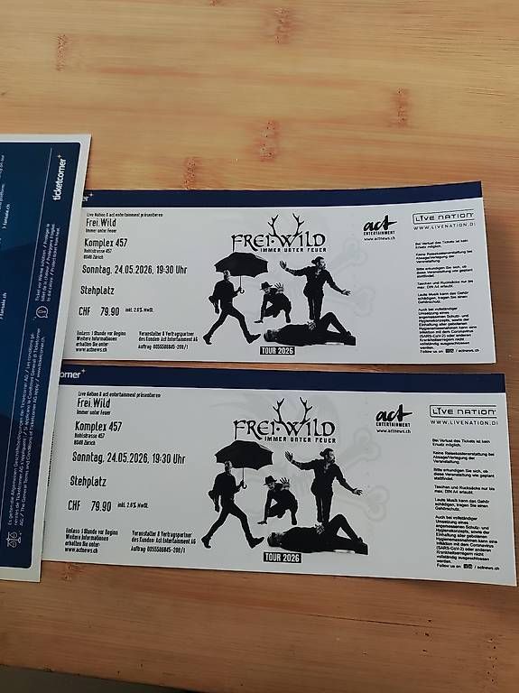 Biglietti: Frei Wild Tickets  – Usato da Bäretswil venduto da Sonja010