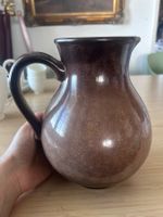 Steuler Krug Vase gross Kanne West Germany Pottery braun Top