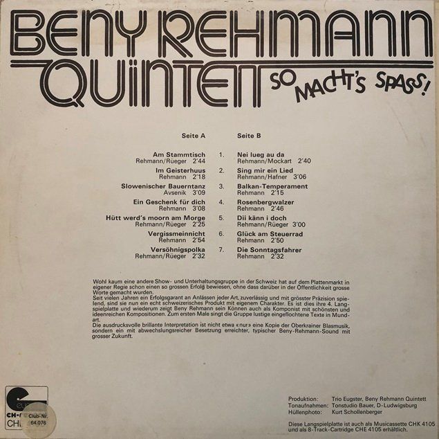 Dischi in vinile: 4x LP’s Beny Rehmann – Usato da Grüningen venduto da azulmarron 3