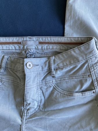 Pantalon NILE bleu ciel léger velours 