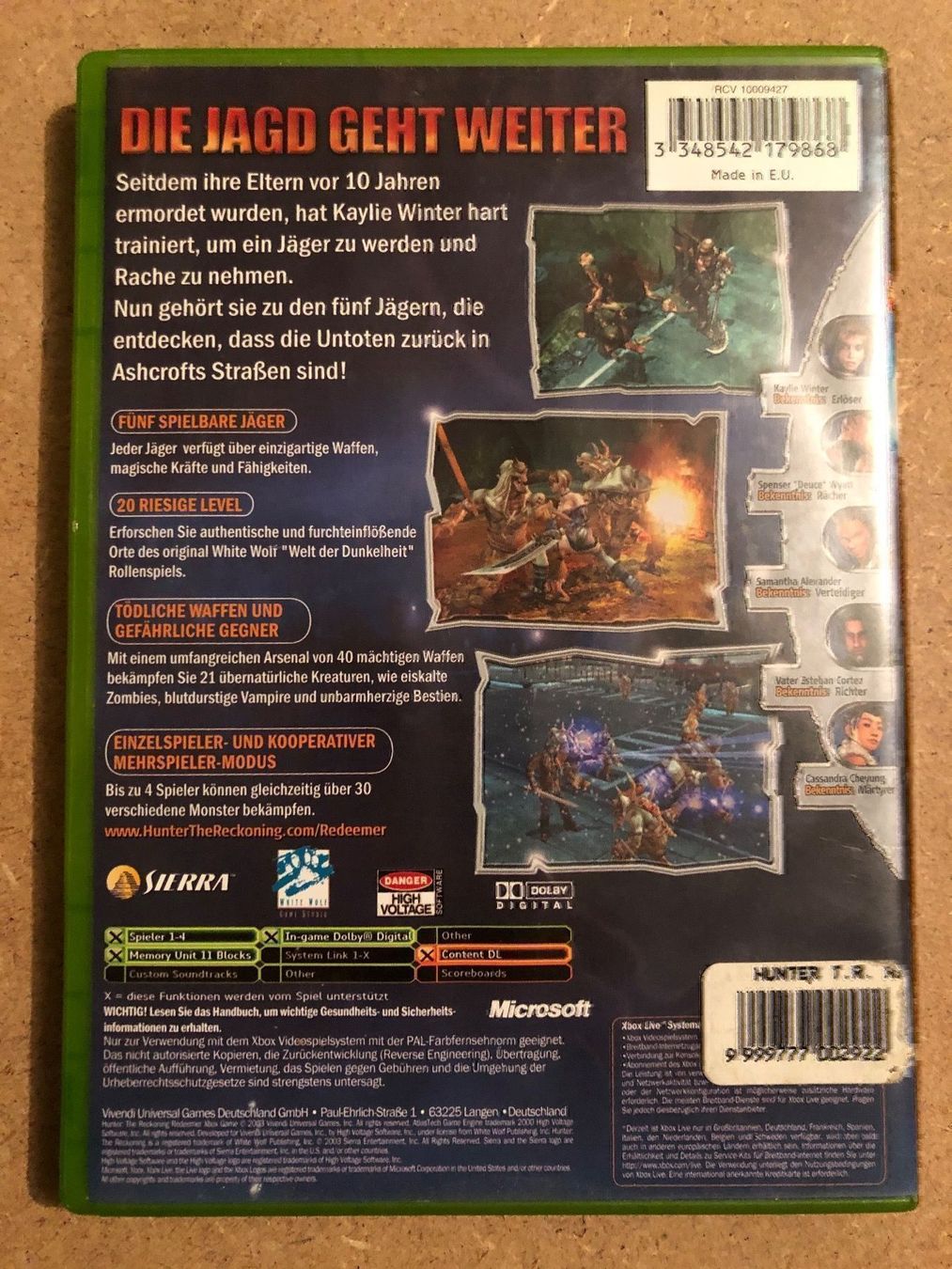 Giochi: Hunter the Reckoning Redeemer für Xbox – Usato da Kestenholz venduto da Mad18 2