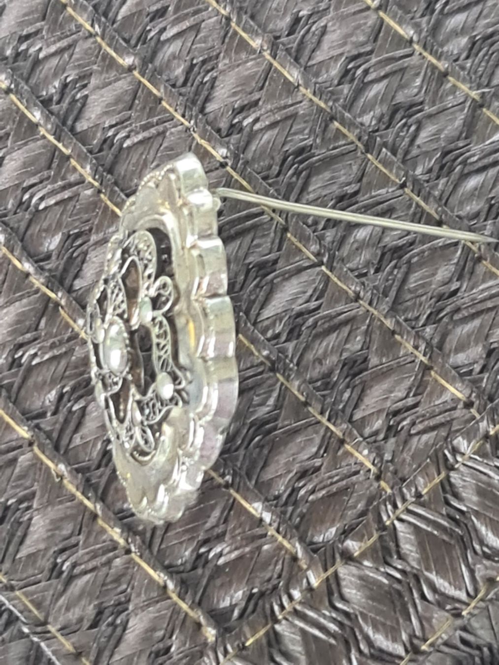Spille & Fermagli: Antike Brosche Filigran Brosche Schmuck Silber 835 – Usato da Münchenbuchsee venduto da babilibern 3