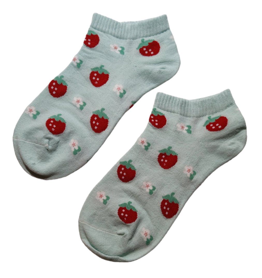 Calze: Sneaker-Socken Erdbeeren / Strawberries – Nuovo e nell'imballaggio originale da Zürich venduto da amysmith 1