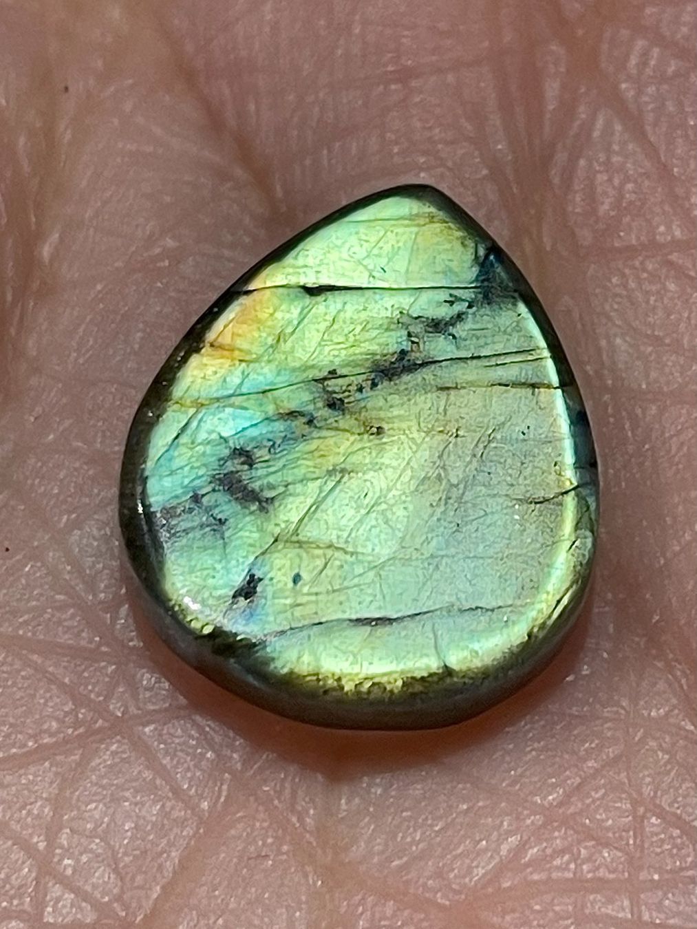 Pietre preziose: Premium Labradorit Cabochon – Nuovo e nell'imballaggio originale da Schiers venduto da sisikristall 1