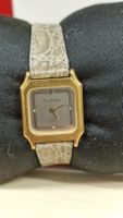 Pierre Cardin Damenuhr goldfarben Quarz Lederband