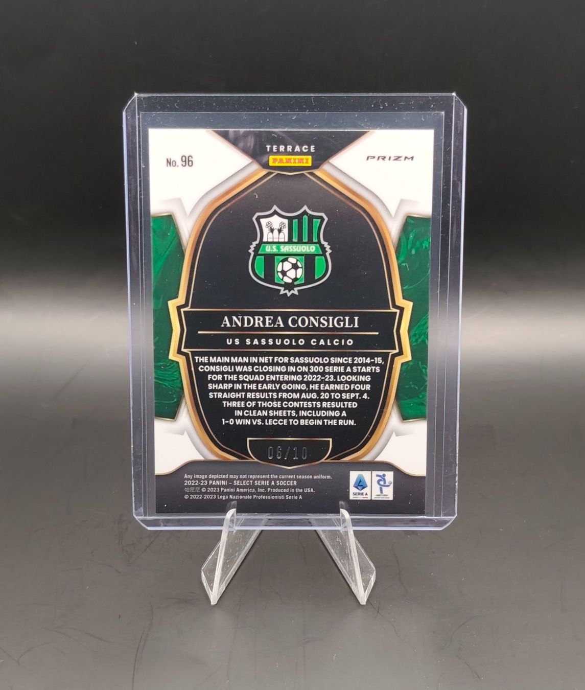 Panini Carte collezionabili: A. Consigli & G. M. Ferrari- Panini Select Gold /10 & /49 – Usato da Ostermundigen venduto da DaCards 3