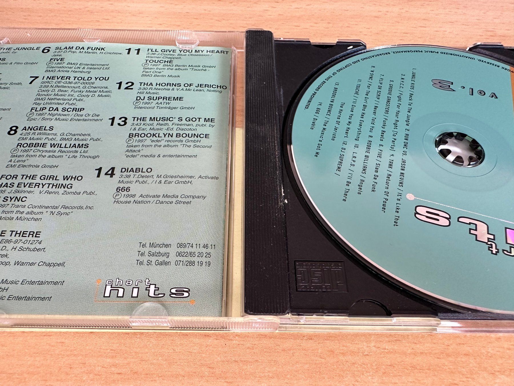 CD: Various – Chart Hits Vol. 7 1998 – Usato da Rikon im Tösstal venduto da Alpenmutz 2