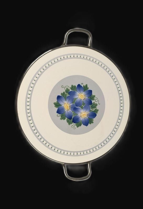 Piatti di portata: Servierteller Keramik mit Blumenmotiv – Usato da Rüti ZH venduto da Restwert_Rueti_ZH 4