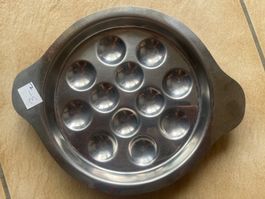 Plat à escargots en inox