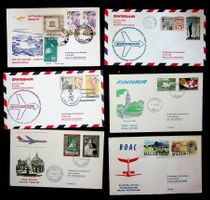 SUISSE POSTE AÉRIENNE 6 VOLS RETOUR 1967/U327