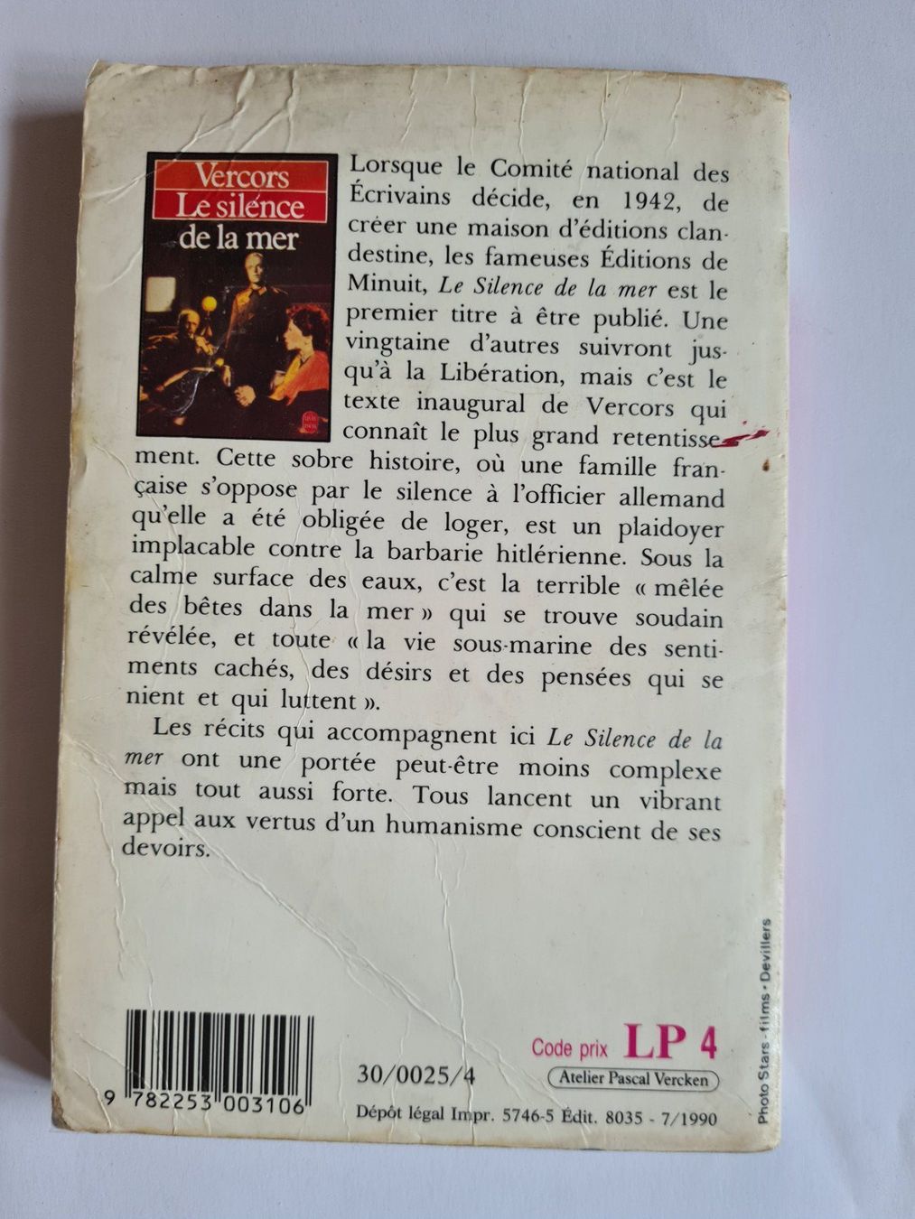 Bücher: "Le silence de la mer" de Vercors – Gebraucht aus Zürich von pleco12 1