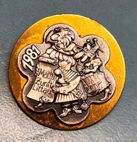 Fasnachtsplakette Littau 1981 Gold Mättli-Zunft Littau