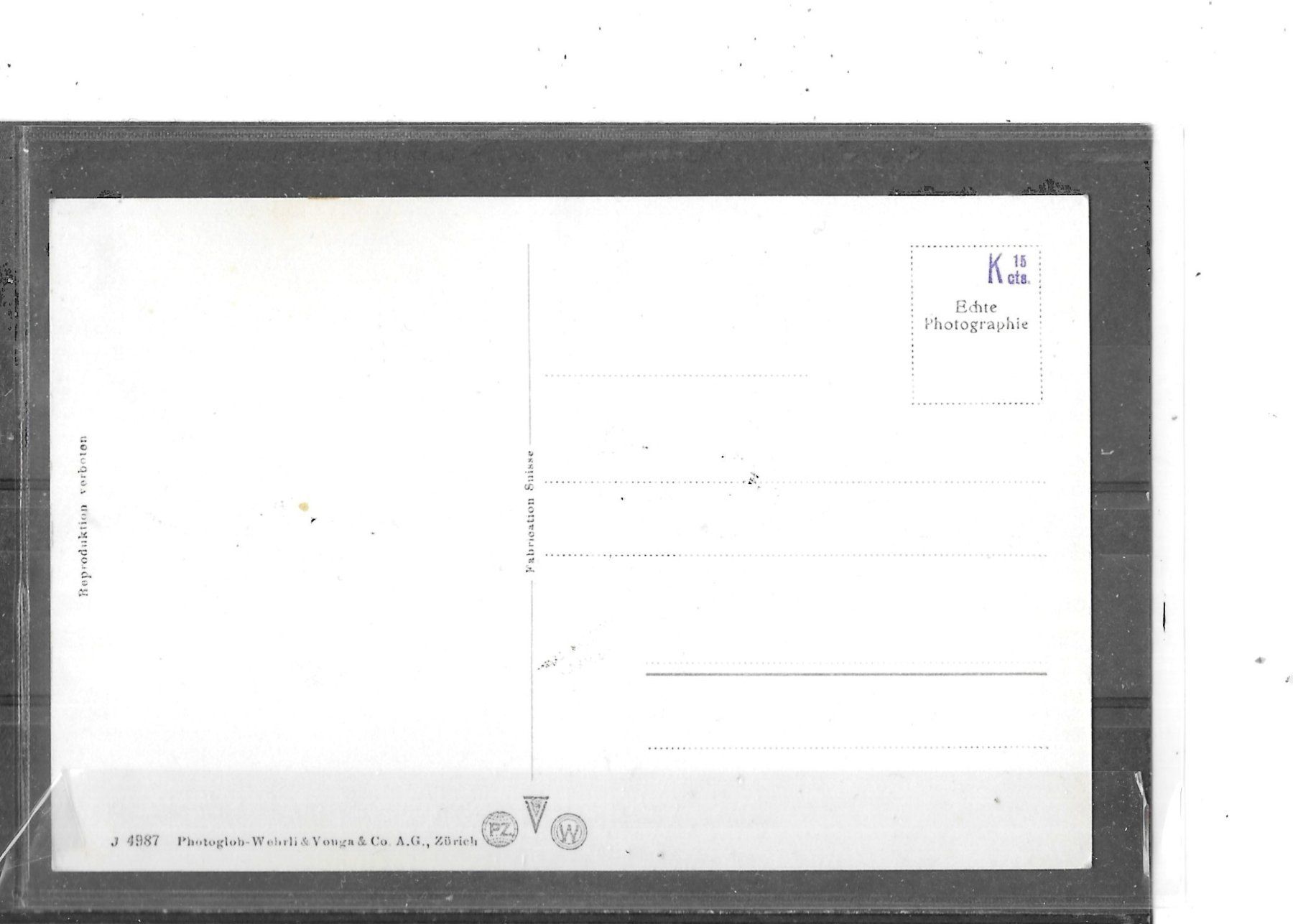 Cartoline postali: ZH Erlenbach – Usato da Schocherswil venduto da Wilare 1