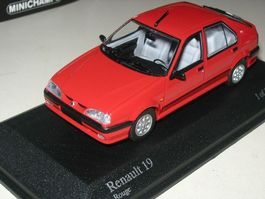 Renault 19, 1992 rot * Minichamps 1:43