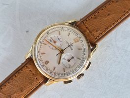 Lemania Chronograph, 18K, von 1945