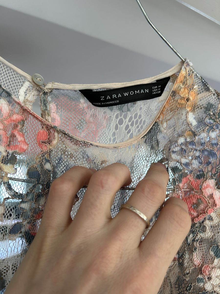 Zara Kleider: Sommerliches Spitzenkleid mit Blumenmuster, Grösse M – Neu (gemäss Beschreibung) aus Zollikon von alessandra2m 1