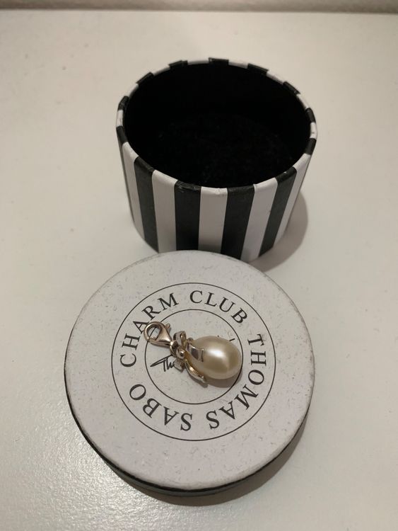THOMAS SABO Bracciale Donna Con Perle D'Acqua Dolce E Zirconi - Argento 925 Lucido, Chiusura A Moschettone, 17,5 Cm