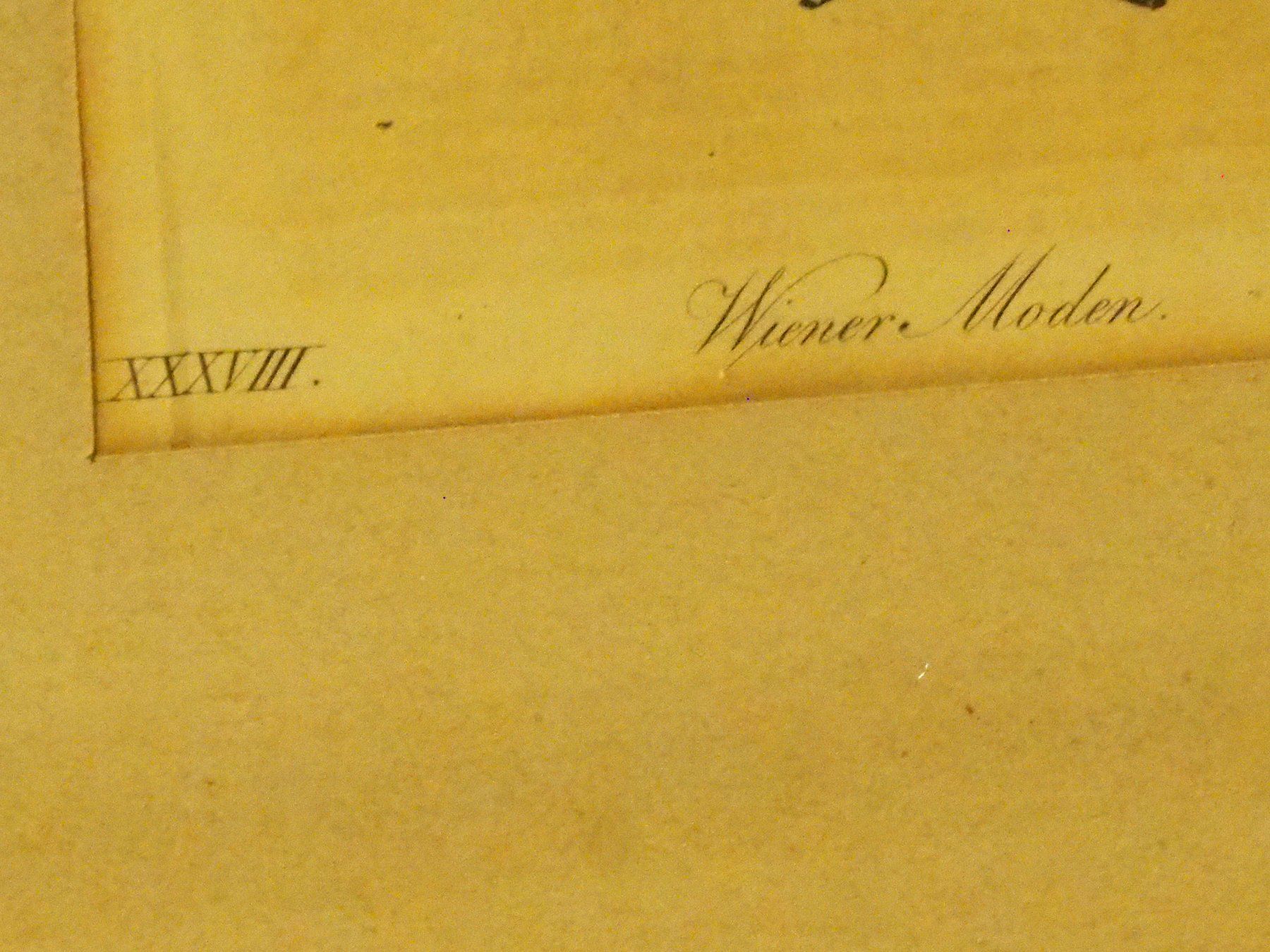 Incisioni: 2  gerahmte Wiener Mode 1833, August /September – Nuovo (secondo la descrizione) da Ebnat-Kappel venduto da carastellabella 7