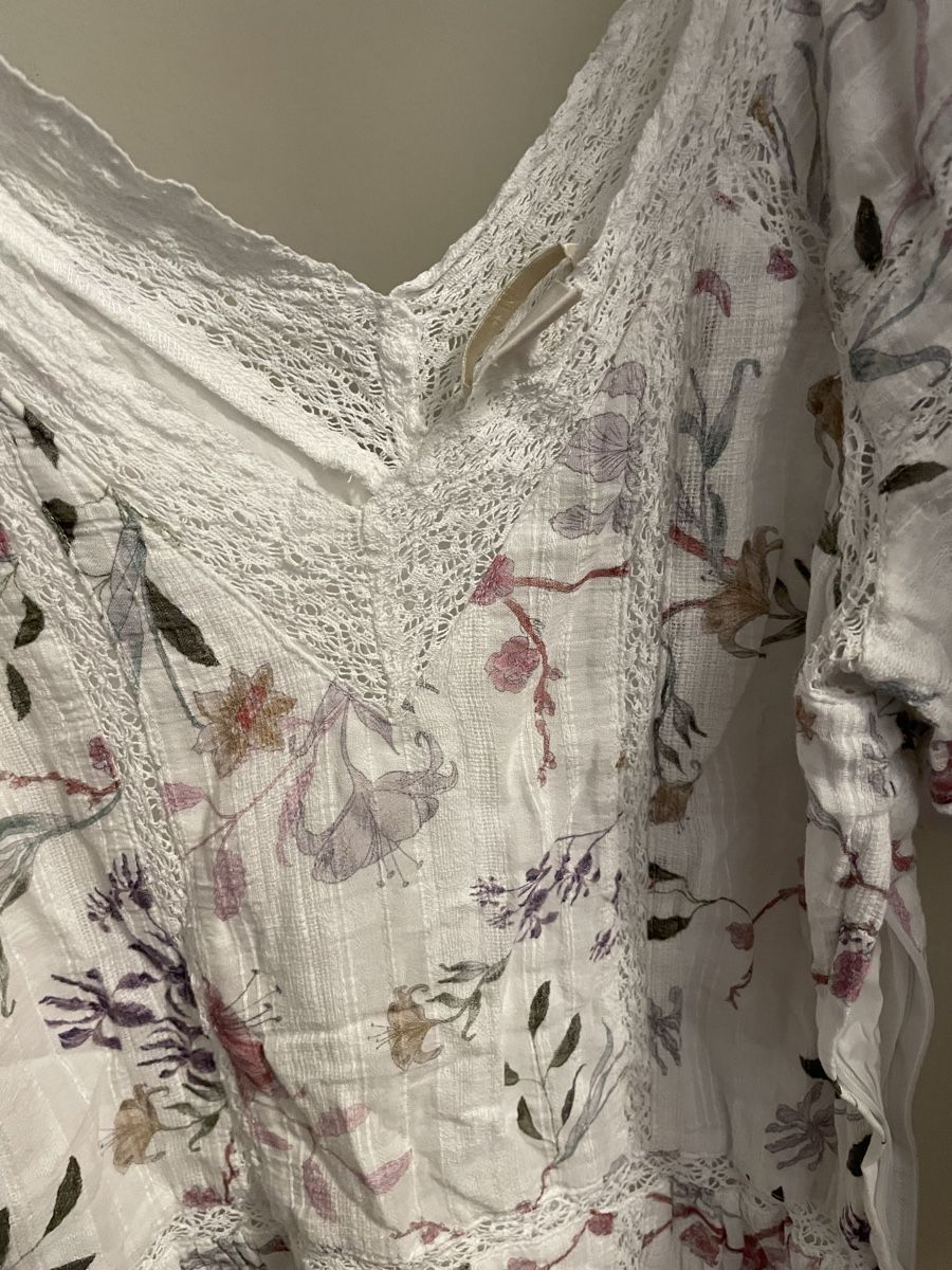 H&M Vestiti: Hübsches Sommerkleid Gr. S, Blumenmuster, Spitzendetails – Nuovo (secondo la descrizione) da Zürich venduto da LenaMeierZurich 4
