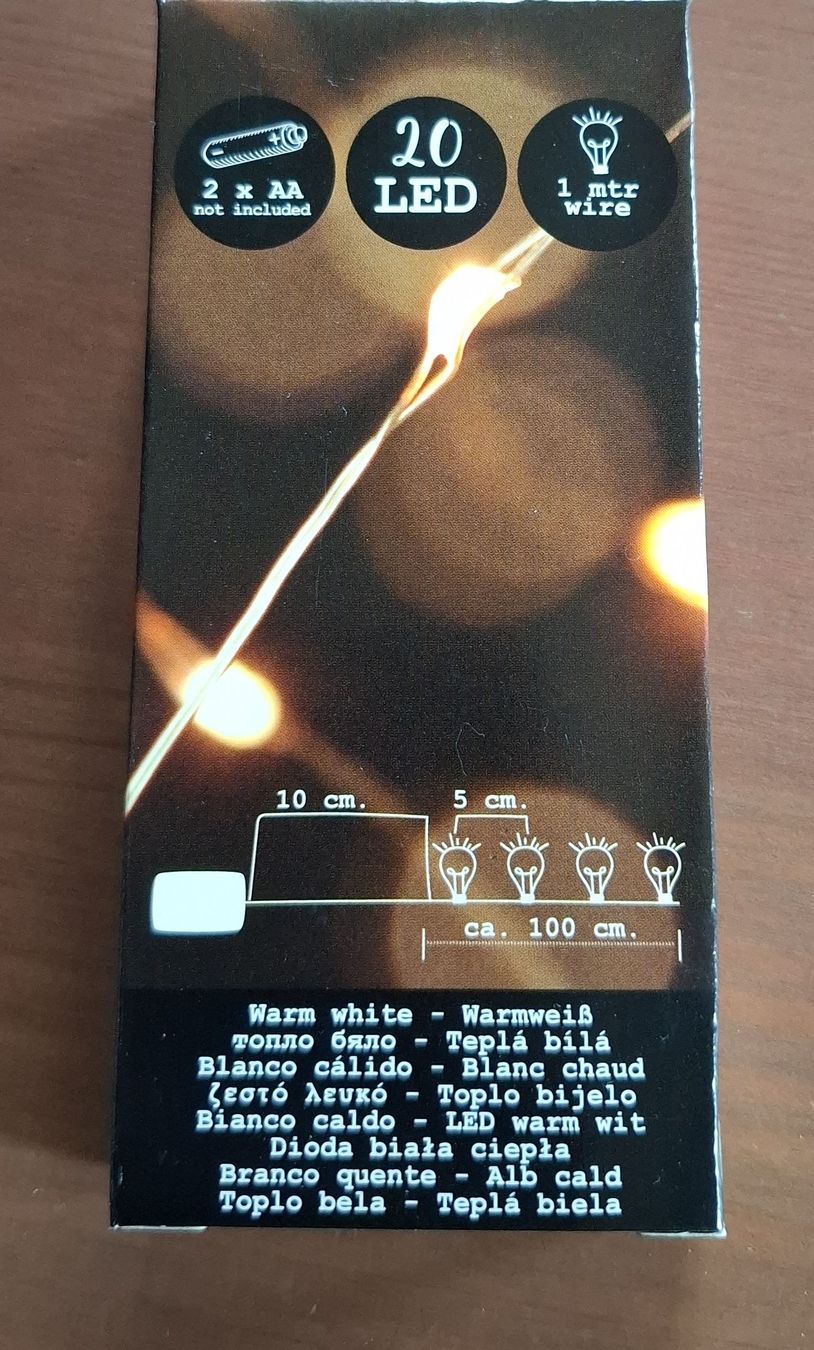 Lichterketten & Leisten: Guirlande Lumineuse LED 20 Blanc Chaud - Décoration – Neu und originalverpackt aus Fiaugères von Fiaugeres1609