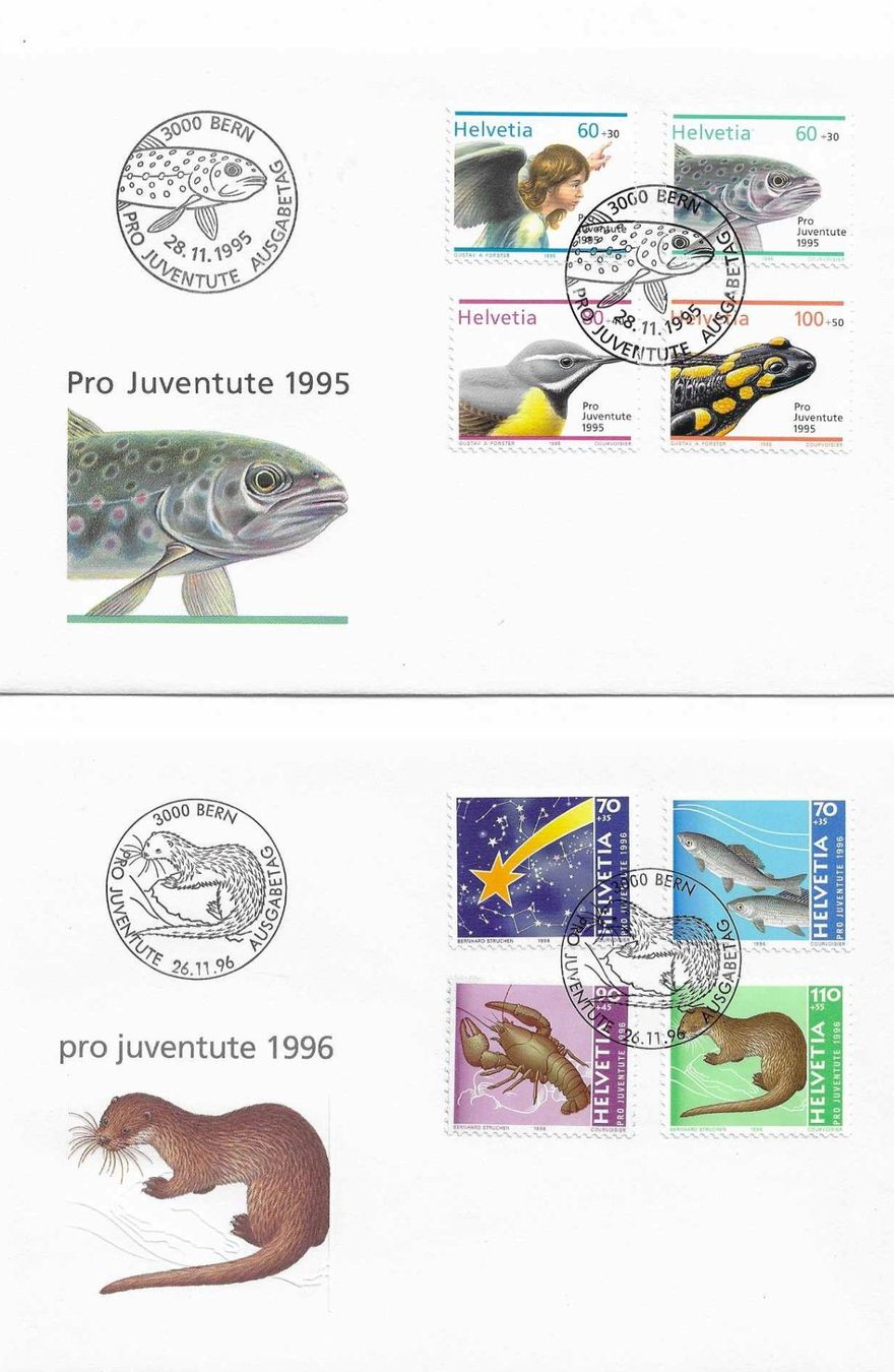 Tous les timbres: PRO JUVENTUTE FDC 1992 - 1996 – D'occasion à Schlossrued par Aronliam 1