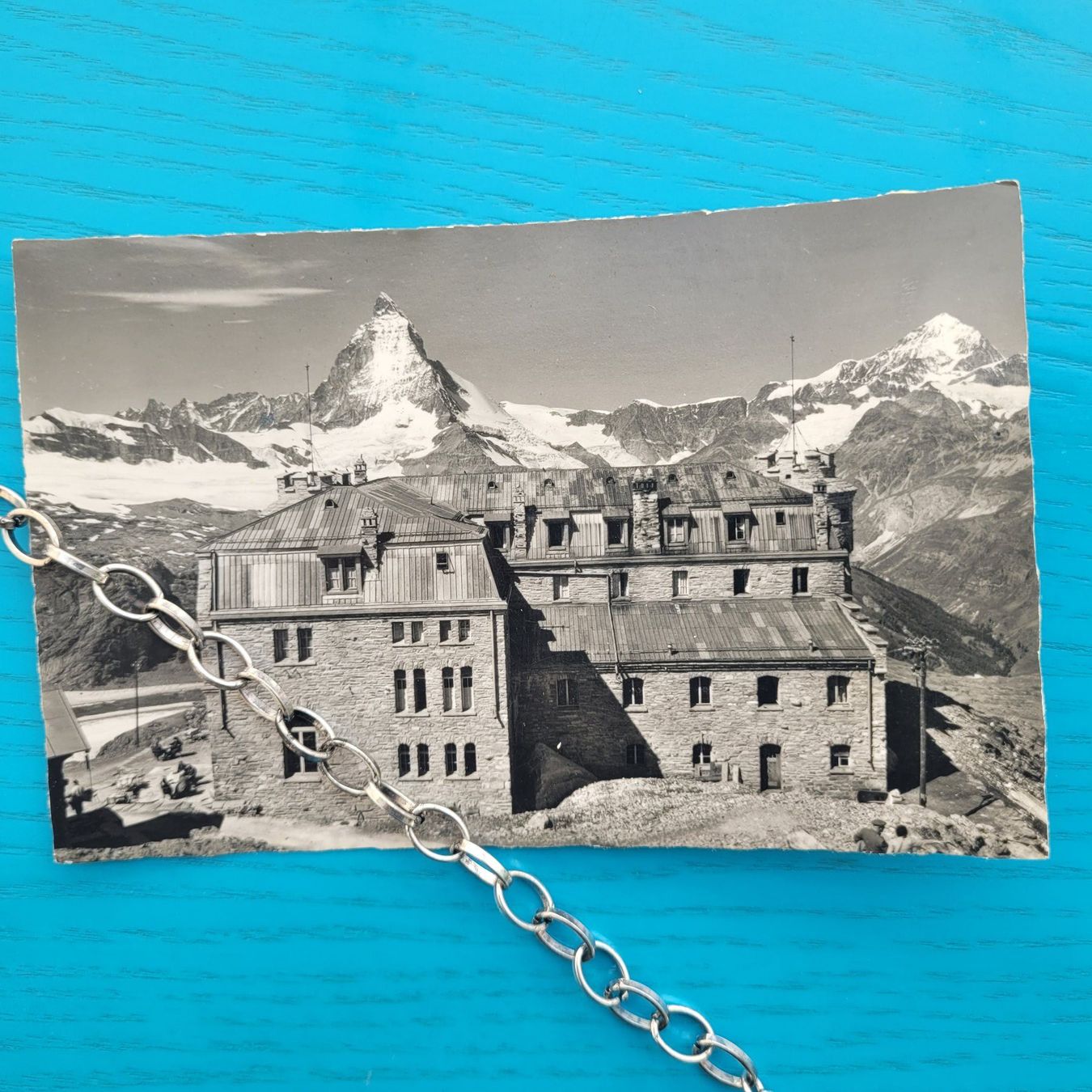 Cartoline postali: Gornergrat Kulm Hotel 1952 / Zermatt – Usato da SCHÜBELBACH venduto da CoKaHa
