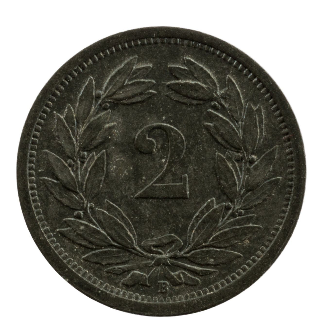 Tutti le monete: Schweiz / Suisse - 2 Rappen - 1943 – Usato da Rotkreuz venduto da Swiss-Coins 1