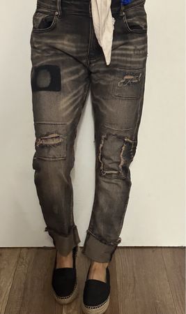 Damen sexy Woman Jeans Hose schwarz L