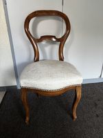 2 Stühle Holz mit Polster Sitz alt guter Zustand
